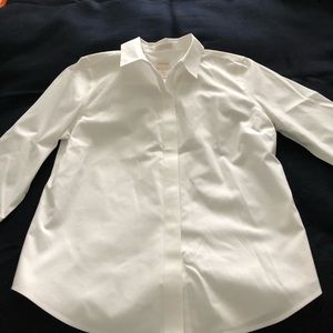 Chico’s crisp white cotton shirt. Worn once.